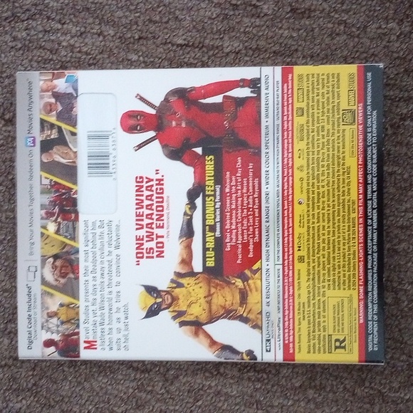 Deadpool & Wolverine: 4K Ultra High Definition & Blu-ray DVD & Digital Code - Picture 2 of 3